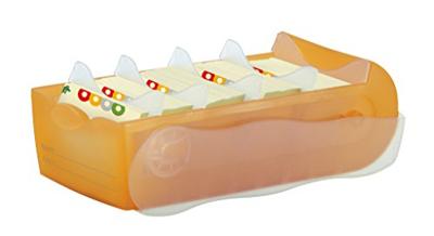 HAN CROCO 998-613 Kaartenbak Oranje, Doorschijnend Aantal kaarten (max.): 500 kaarten DIN A8 liggend Incl. 100 gelinieerd