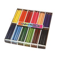 Creativ Company Driehoekige jumbo kleurpotloden - basiskleuren, 144st. - thumbnail