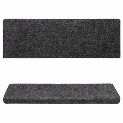 VidaXL Trapmatten 15 st 65x21x4 cm naaldvilt grijs