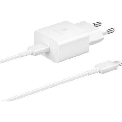 Samsung 15W Power Adapter incl. USB-C naar USB-C kabel (1m) Oplader Wit - thumbnail