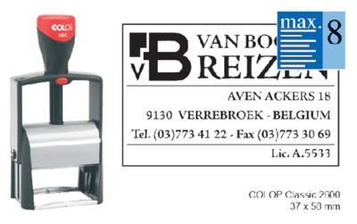 Tekststempel Colop Heavy Duty 2600 Classic Line personaliseerbaar Tekststempel Colop Heavy Duty 2600 Classic Line personaliseerbaar