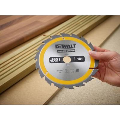DeWALT Cirkelzaagblad voor Hout | Construction | Ø 165mm Asgat 20mm 18T - DT1933-QZ - thumbnail