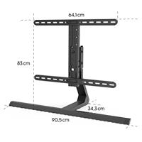 Hama TV-Standfuß, schwenkbar, neigbar, höhenverstellbar, 165 cm (65) bis 40 kg TV-voet Kantelbaar, Zwenkbaar 81,3 cm (32) - 165,1 cm (65) In hoogte verstelbaar - thumbnail