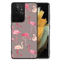 Samsung Galaxy S21 Ultra Dierenprint Telefoonhoesje Flamingo - thumbnail