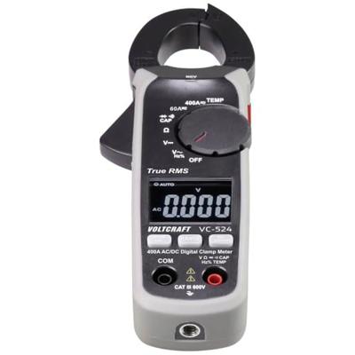 VOLTCRAFT VC-524 Stroomtang Digitaal CAT III 600 V Weergave (counts): 6000
