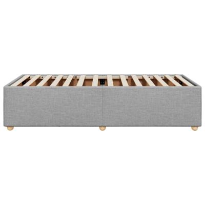 Bedframe zonder matras 90x190 cm stof lichtgrijs