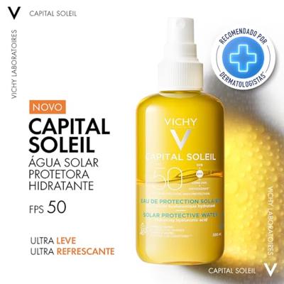 Vichy Capital Soleil Zonbeschermend Hydaterend Water SPF50+ 200ml - thumbnail