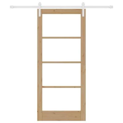 Schuifdeur ORKDAL Bruin 86 x 198.5 cm Massief grenenhout - thumbnail