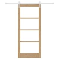 Schuifdeur ORKDAL Bruin 86 x 198.5 cm Massief grenenhout - thumbnail