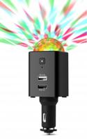 Technaxx TX-159 Disco Mobile-auto Charger TX-159 Stroombelasting (max.): 2.1 A 12/24 V, 5 V= via USB - thumbnail