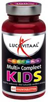 Lucovitaal Multi+ Compleet Kids Kauwtabletten Aardbei Ananas - thumbnail
