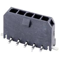 Molex 436500512 Male header, inbouw (standaard) Totaal aantal polen: 5 Rastermaat: 3.00 mm Inhoud: 1 stuk(s) Tape on Full reel - thumbnail