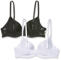 2-Pack Push up / Plunge BH&apos;s - Sonia - Goedkope T-shirt kanten Bh&apos;s - 3/4 Cup - thumbnail