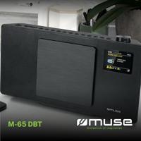 Muse M-65DBT - Microsysteem met DAB+, CD, USB en bluetooth, zwart - thumbnail