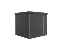 Biohort Neo 2B metalen tuinhuis enkele deur donkergrijs 236x236 cm - thumbnail