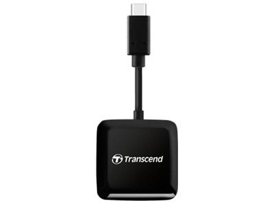 Transcend TS-RDC3 Externe geheugenkaartlezer USB-C Zwart