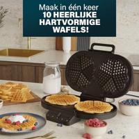 Princess neu Dubbel wafelijzer Anti-aanbaklaag, BPA-vrij, Oververhittingsbeveiliging Zwart - thumbnail
