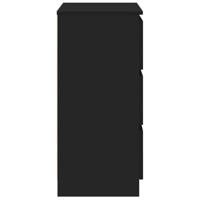 VidaXL Dressoir 60x35x76 cm bewerkt hout zwart - thumbnail