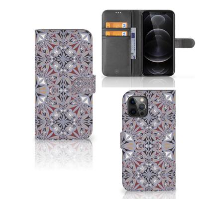 Apple iPhone 12 Pro Max | Bookcase | Flower Tiles | Portemonnee hoesje