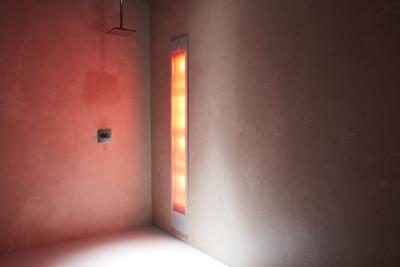 Sunshower Deluxe White UV en Infrarood Inbouwapparaat 32x187x16 cm Aluminium Wit