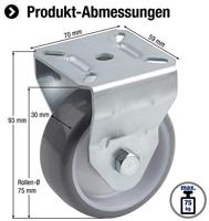 Metafranc Bokwiel 75Mm Pu W - WU0802910 - thumbnail