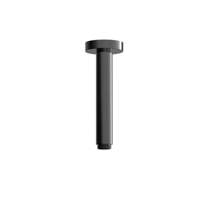 Plafondbuis Hotbath Cobber Rond 15 cm Gepolijst Zwart PVD