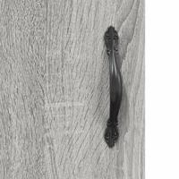 Hoge kast 69,5x34x180 cm bewerkt hout grijs sonoma eikenkleurig - thumbnail