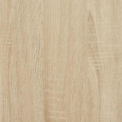 Bijzettafels 2 st met plank 25,5x27x60 cm sonoma eikenkleurig - thumbnail