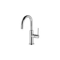 Wastafelmengkraan Tres Study Exclusive 27,5 cm met Hendel Uitloop Gebogen Rond Chroom - thumbnail