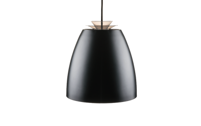 SG Hanglamp Bell maxi zwart met goudkleurige binnenkant met LED lamp 15W 840 lumen