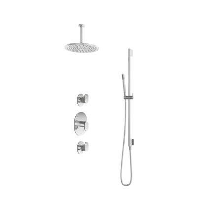 Hotbath Get Together doucheset met 2 stopkranen met 15 cm plafondbuis, 30 cm hoofddouche, glijstang, chroom Hotbath Get Together doucheset met 2 stopkranen met 15 cm plafondbuis, 30 cm hoofddouche, glijstang, chroom