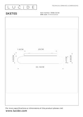 Lucide SKETES - Plafonnière - Ø 35,2 cm - LED Dimb. - CCT - 1x18W 2700K/5000K - Transparant Lucide SKETES - Plafonnière - Ø 35,2 cm - LED Dimb. - CCT - 1x18W 2700K/5000K - Transparant