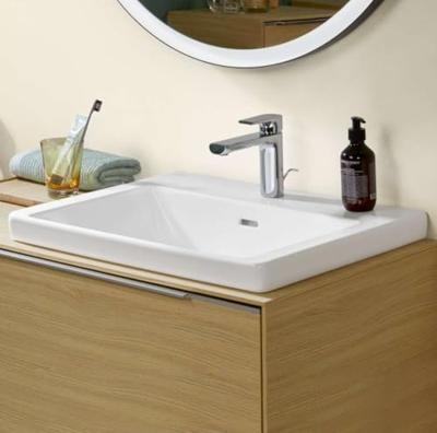 Wastafel Villeroy & Boch Subway 3.0 Met CeramicPlus 1 Kraangat Met Overloop 55x44x16.5 cm Stone White Villeroy & Boch