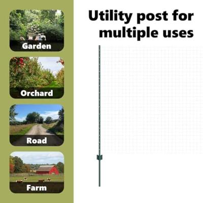 VidaXL Afrasteringspaal 5 pcs groen 150 cm staal VidaXL Afrasteringspaal 5 pcs groen 150 cm staal