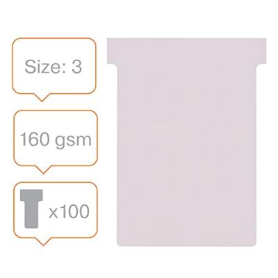 Nobo T-planbordkaarten index 3, ft 120 x 92 mm, violet