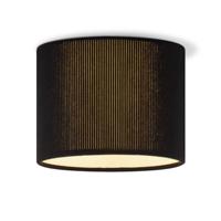 Corduroy Plafondlamp - Cilinder - Black - Scandinavische stijl - ø22 x 17 cm - E27 Fitting - Geschikt voor Woonkamers en slaapkamers - thumbnail
