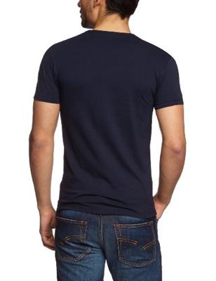 Garage Bodyfit T-shirt V-neck Basic T-shirts Navy