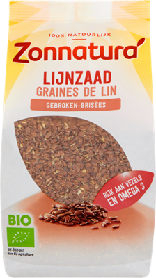 Zonnatura Lijnzaad gebroken bio 400 Gram Zonnatura Lijnzaad gebroken bio 400 Gram