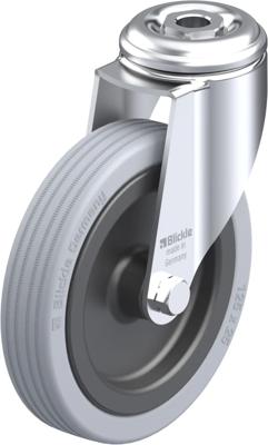 Blickle LKRA-VPA 125G Zwenkwiel Wieldiameter: 125 mm Draagvermogen (max.): 100 kg 1 stuk(s) Blickle LKRA-VPA 125G Zwenkwiel Wieldiameter: 125 mm Draagvermogen (max.): 100 kg 1 stuk(s)