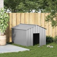 Hondenhok met dak 113x153x101 cm gegalvaniseerd staal - thumbnail