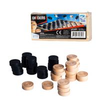 Van Der Meulen Clown games houten damstenen - thumbnail