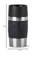 Emsa N2160100 Travel Mug Compact 0.3L Zwart - thumbnail