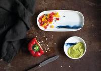 Bonna Serveerschaal - Blue Wave - Porselein - 21 cm - set van 2 - thumbnail