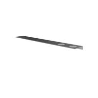 Hotbath &More Shelves - Planchet 80 Cm - Inclusief Bevestigingsrails - Met 2 Uitsparingen - Voor Zeepdispenser of Beker - Geborsteld Gunmetal PVD - thumbnail