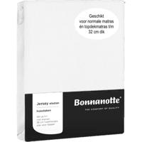 Bonnanotte Hoeslaken jersey wit 90x200cm - thumbnail