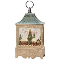 Konstsmide 4287-000 LED-lantaarn Kerstmarkt Warmwit LED Natuur Watergevuld, Timer - thumbnail