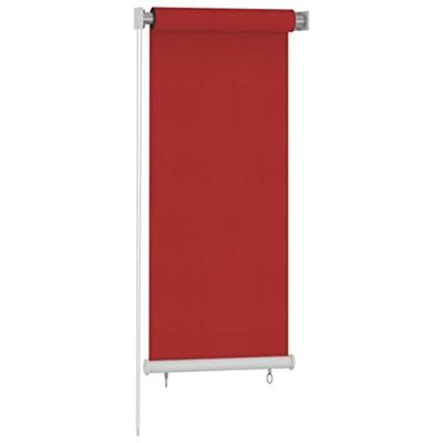 VidaXL Rolgordijn voor buiten 60x140 cm hdpe rood