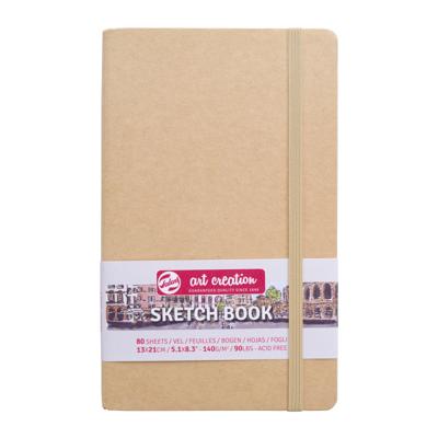 Schetsboek talens art creation 130x210mm kraft Schetsboek talens art creation 130x210mm kraft