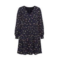 Lauren Ralph Lauren gebloemde jurk Marlowe donkerblauw - thumbnail