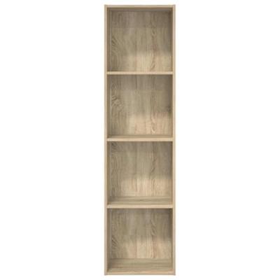 Boekenkast 40x30x152 cm bewerkt hout sonoma eikenkleurig